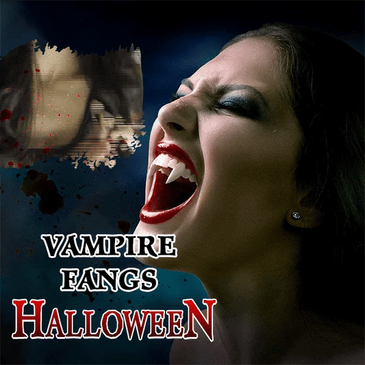 🎃Første Halloween 51% rabatt - Trekkbar Halloween-vampyr Fangs🧛♂️