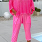Jumpsuit med bokstavtrykk for kvinner + hul smokk fritidsdrakt
