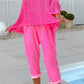 Jumpsuit med bokstavtrykk for kvinner + hul smokk fritidsdrakt