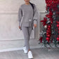 🌸Nyhet 50 % rabatt💖Casual sweatshirt-leggingssett for kvinner