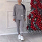 🌸Nyhet 50 % rabatt💖Casual sweatshirt-leggingssett for kvinner
