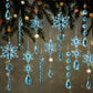 🎅🎄Vinter- og nyttårsfestutstyrssett❄️Krystalljulepynt i form av snøfnugg