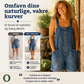 🔥50 000+ SOLGT TIL HALV PRIS💙 Løse denimshorts til dame, justerbare stropper og romslige lommer S-2XL