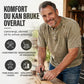 👕✨ Bomullsskjorte med båndkrage og raglanermer