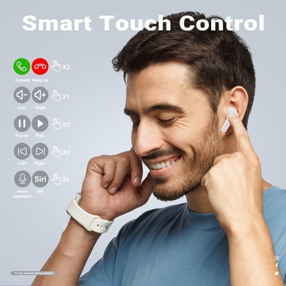 🔥Siste dag for 60 % rabatt - Bluetooth-hodetelefoner med ENC støyreduksjon