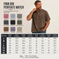 👕✨ Bomullsskjorte med båndkrage og raglanermer