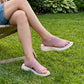 👡🌬️ Dame Pustende Plattformsandaler i Strikk – Lett Hæl – Betaling ved Levering ✨✅