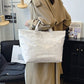 👜Hot Sale 50 % rabatt❤️Tote-veske med bokstavtrykk for kvinner
