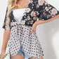 🌸Vårsalg 49 % rabatt🌸Blomstrete kimono-cardigans for damer med volanger på ermene, snøring og løst snitt i boho-stil