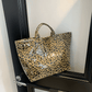 👜Hot Sale 50 % rabatt❤️Tote-veske med bokstavtrykk for kvinner