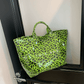 👜Hot Sale 50 % rabatt❤️Tote-veske med bokstavtrykk for kvinner