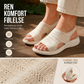 👡🌬️ Dame Pustende Plattformsandaler i Strikk – Lett Hæl – Betaling ved Levering ✨✅
