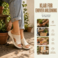 👡🌬️ Dame Pustende Plattformsandaler i Strikk – Lett Hæl – Betaling ved Levering ✨✅