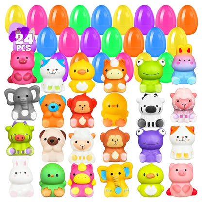 🔥Påskens beste gave 49% AV-🎁24 PCS påskeegg forhåndsfylte sakte stigende squishy leker