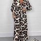 🔥Hot Sale 53% Off🍃Jumpsuit med leopardmønster og V-utringning