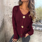 💖Begrenset salg 50 % rabatt💖Damemote Cut-Out strikket cardigan
