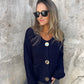 💖Begrenset salg 50 % rabatt💖Damemote Cut-Out strikket cardigan