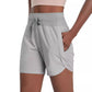 🌞Sommerutsalg – 50 % rabatt🩳Høytaljede, hurtigtørkende treningsshorts for damer