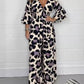 🔥Hot Sale 53% Off🍃Jumpsuit med leopardmønster og V-utringning