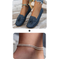 🔥Siste dagskampanje med 50 % rabatt - Komfortable, myke loafers i vintage-stil med sløyfe til dame