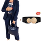 3-delt dresssett for kvinner: blazer, topp og bukser