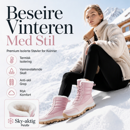🔥 50% RABATT 🔥 Begrenset tid gratis gave🎁 Vanntette varme vinterstøvler for kvinner egnet til snøvær