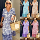 💝👗V-hals koselig Bohemian nyeste stil kjole✨