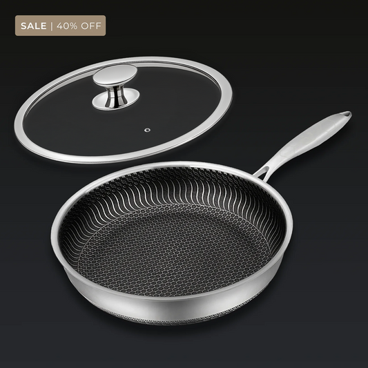 🔥SISTE DAGS SALG 50% RABATT!!! 🍳Premium Non-Stick panne med lokk