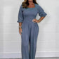 💕  2025 Nyankomne salg - 49% OFF🔥Jumpsuit med elastisk midje for kvinner
