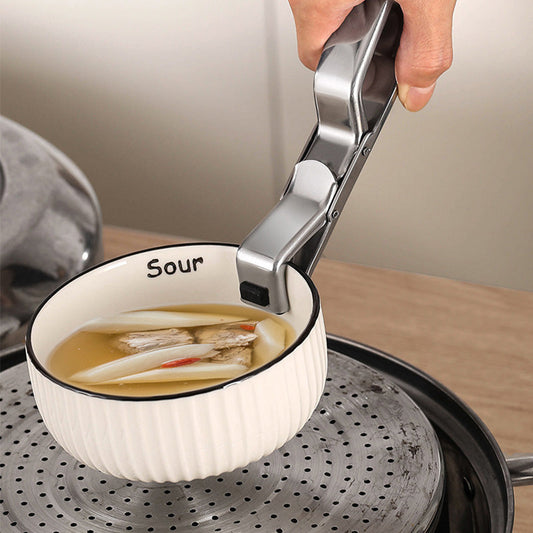 Stort salg 2024 rustfritt stål Anti Scald Hot Bowl Dish Gripper