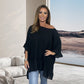 🔥Hot Sale-50% avslag💟Loose plisserte bluser uten skulder til kvinner
