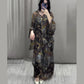 💃Elegant 2-delt antrekk for kvinner Elegant topp med trykk Løse bukser med vide ben