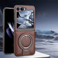 Magnetisk mobildeksel med ringstativ for Galaxy Z Flip-serien