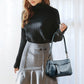 Trendy crossbody- og skulderveske i PU-skinn for kvinner