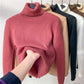 🎅Julespesialer 50% rabatt🎁Vinter fleece tykk strikket bunnskjorte
