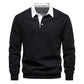 🔥Varmt salg - 49% OFF🎉Uformell bomullsgenser med lang ermet revers for menn