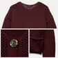 💖Begrenset salg 50 % rabatt💖Damemote Cut-Out strikket cardigan