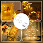 Solar & Battery-Powered Vine String Lights