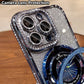 🎁2025 HETT SALG🎉💝Glitter Rhinestones Magnetisk iPhone-etui med usynlig stativ