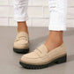 ⏳Begrenset tid med 50 % rabatt💥Komfortable, chunky loafers for kvinner med plattform