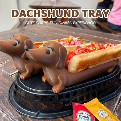 Dekorativt dachshundbrett til pølser