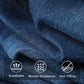 🔥VARMT SALG 50% RABATT🔥High Rise Cargo Stretch-jeans med vidde ben for kvinner