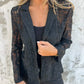 Heldekkende blazer i spiss netting