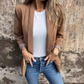 🌸 Stilig blazer med leopardmønster og fôr for kvinner