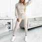 Todelt joggedress for kvinner med hette
