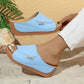 💥Salg 49% rabatt🔥Casual Wedge Slide-sandaler for kvinner