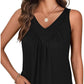 🍃Ermeløs tanktop med V-hals for kvinner