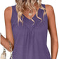 🍃Ermeløs tanktop med V-hals for kvinner