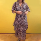 🎉💃2025 Neuer Sommer 🎉Damen-Mehrlagenkleid mit Leopardenmuster