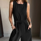 Women's Elegant Sleeveless Wide Leg Jumpsuit